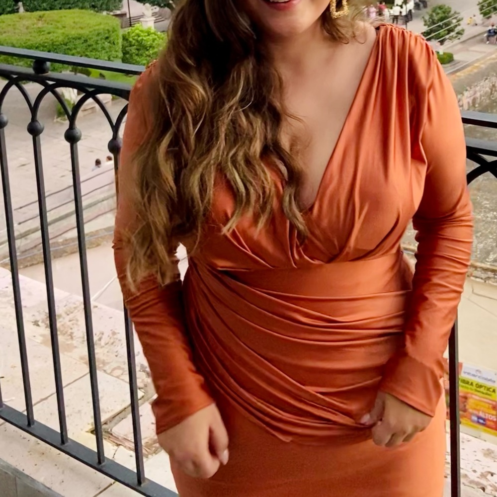 Amelia couture long sleeve dress